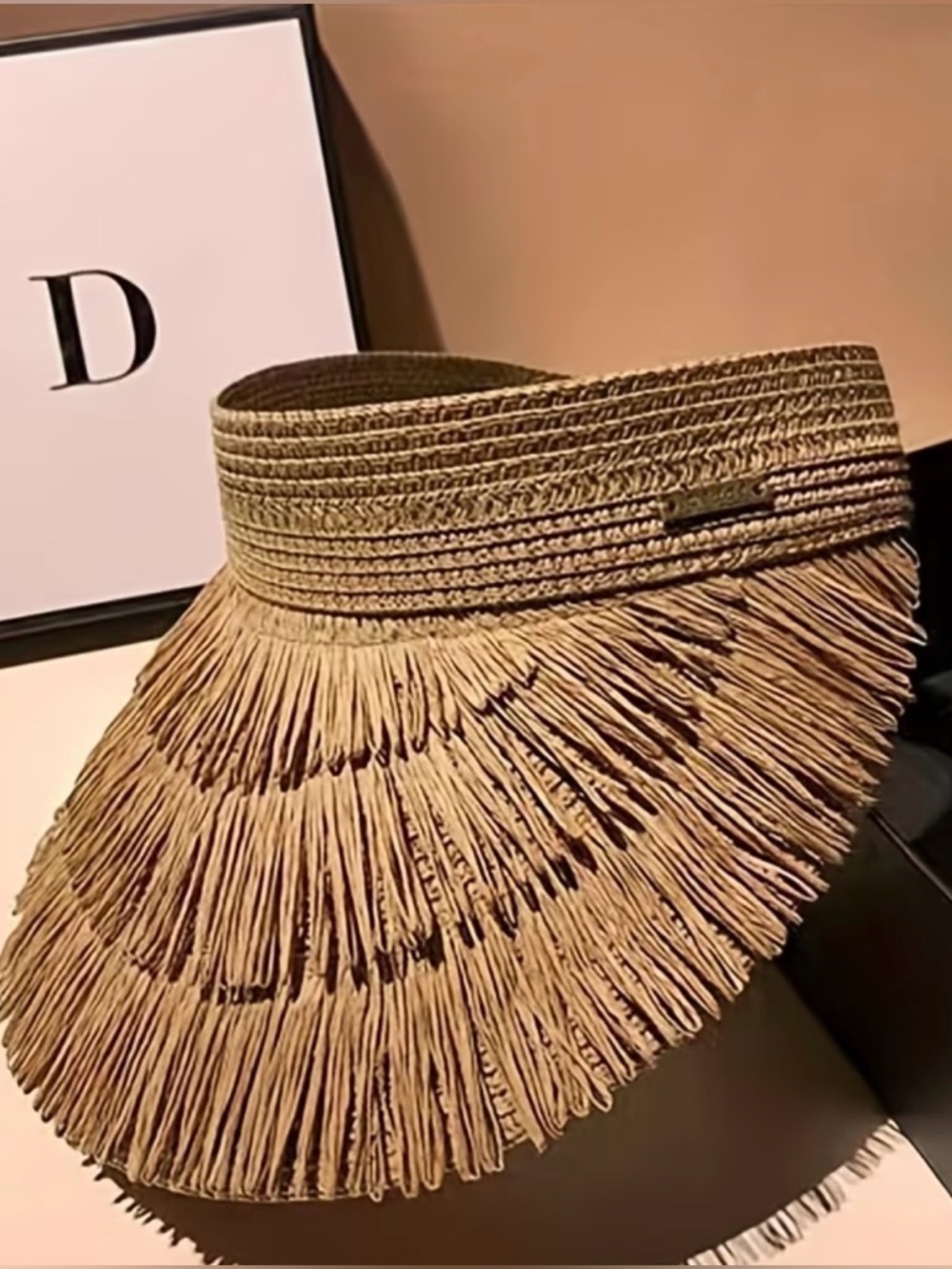 Bohemian Fringe Visor/Khaki